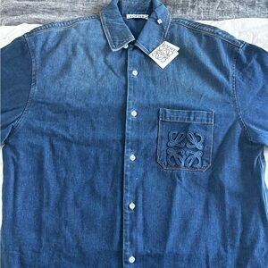Loewe Indigo Casual Button Down Shirt